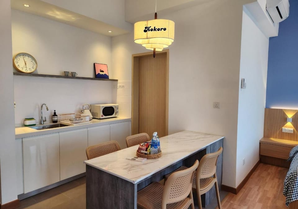 Bathroom, Kitchen or kitchenette, Sea view, microwave