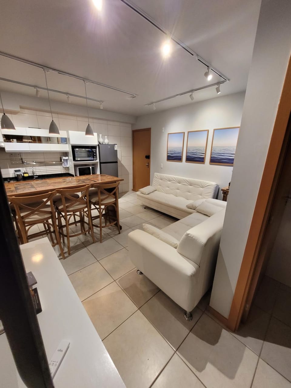 Kitchen or kitchenette, Living room, Dining area