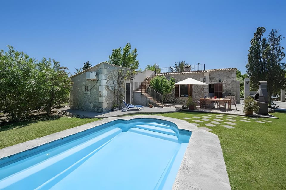 Property building, Living room, Swimming pool