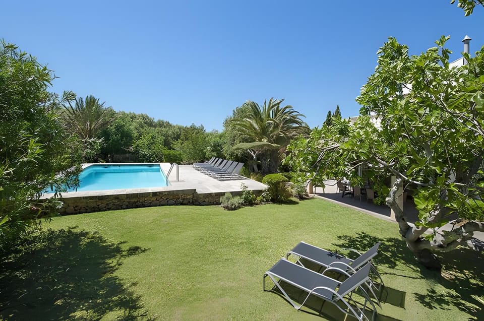 Property building, Living room, Swimming pool
