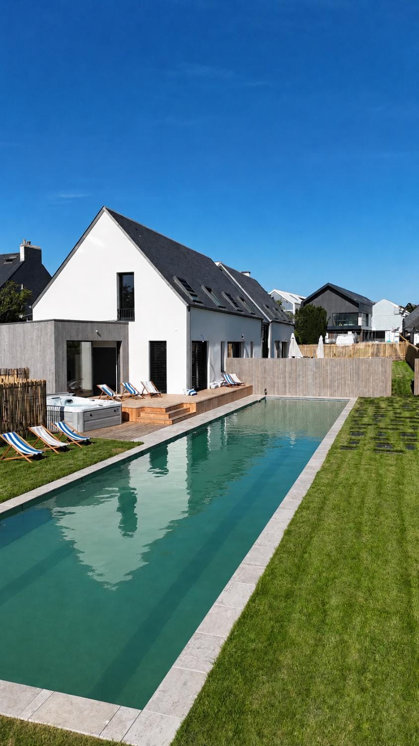 Property building, Pool view, Swimming pool