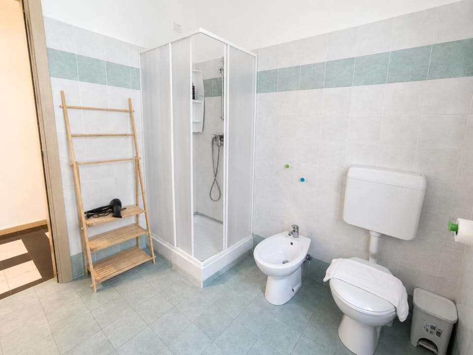 Shower, Bathroom, bidet, towels