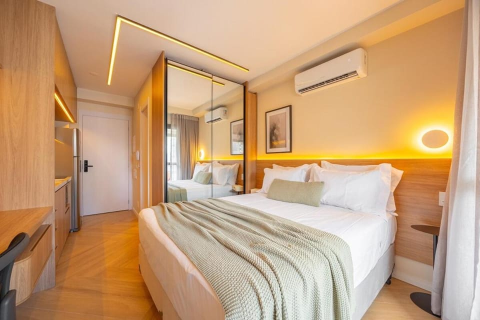 911-Studio Chic e moderno no Grand Vitrali Apartment in Sao Paulo City