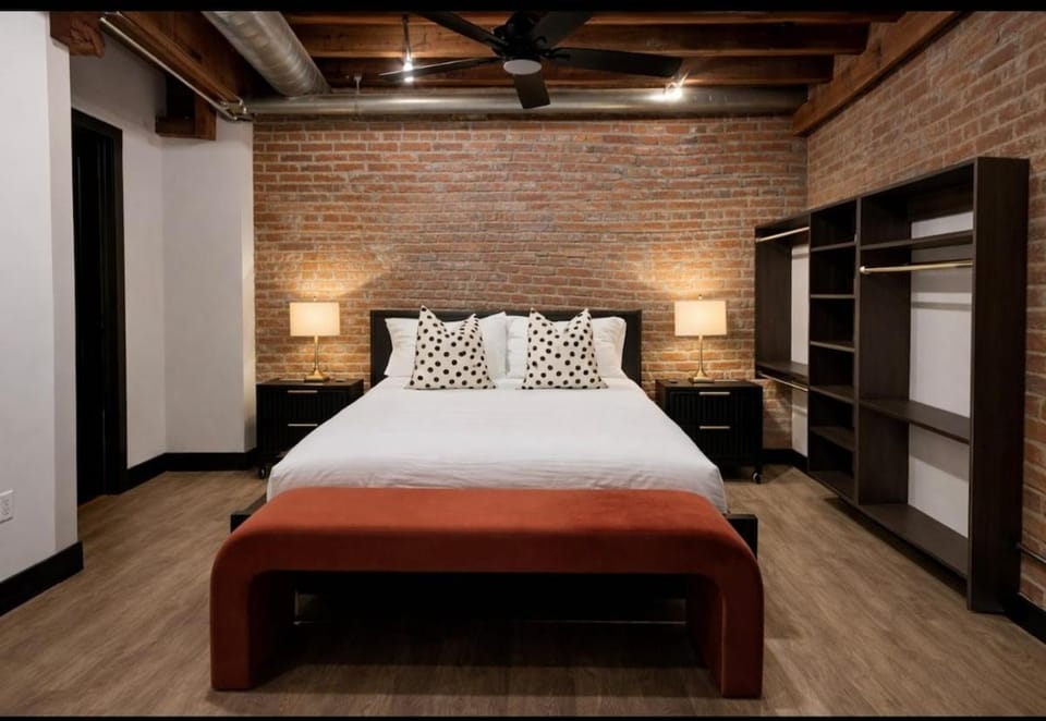 Bed, Bedroom, wardrobe