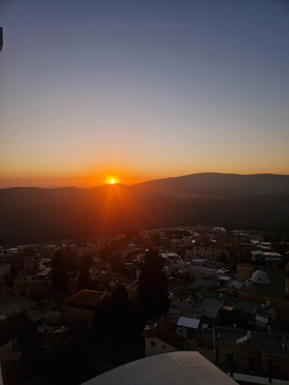 Mountain view, Sunset