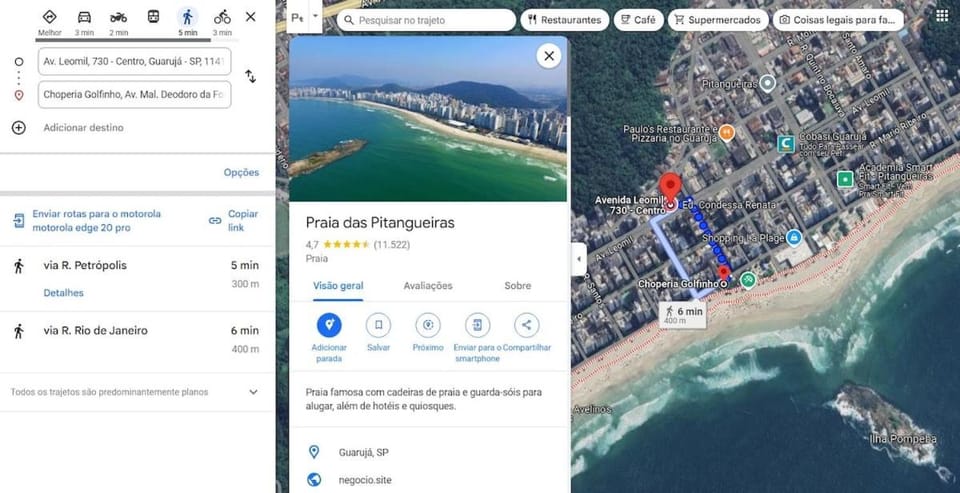 Ap na praia Pitangueiras com 2 vagas Guarujá apartamento Apartment in State of São Paulo