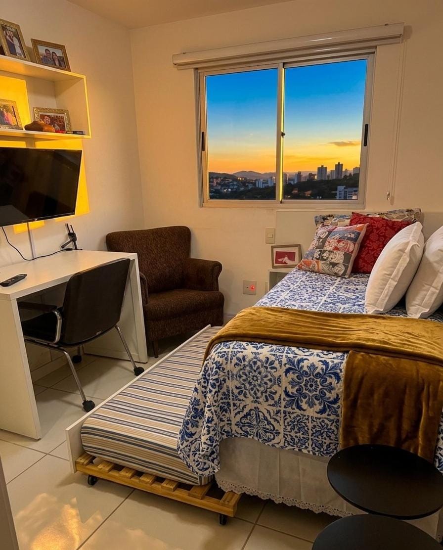 Apê 2Q c suíte ar completo 18º anda Apartment in Goiania
