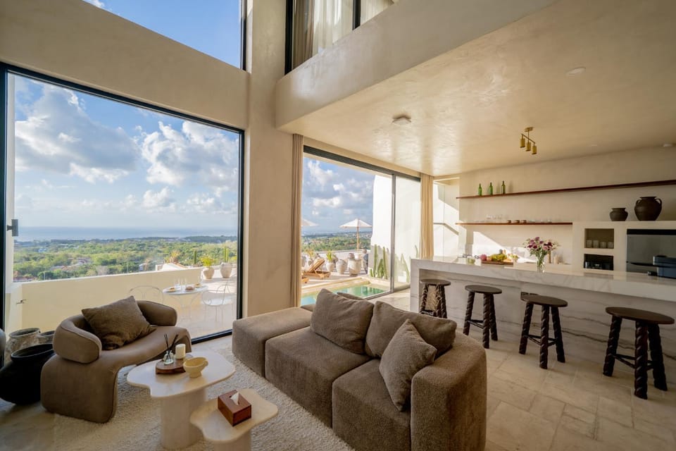 View (from property/room), Living room, Seating area, Dining area