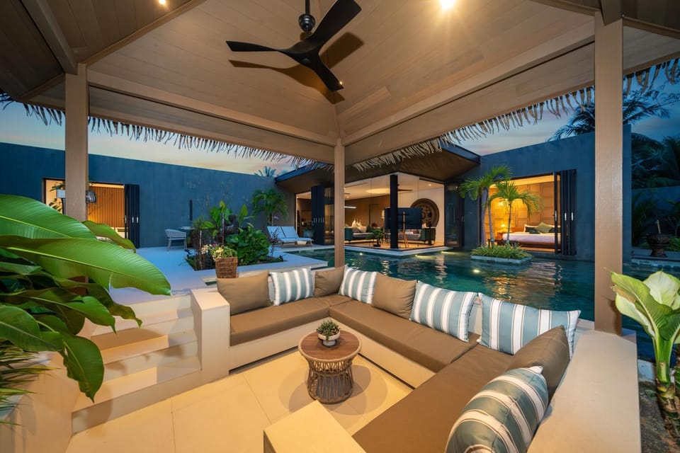 Patio, Seating area, Pool view, Swimming pool