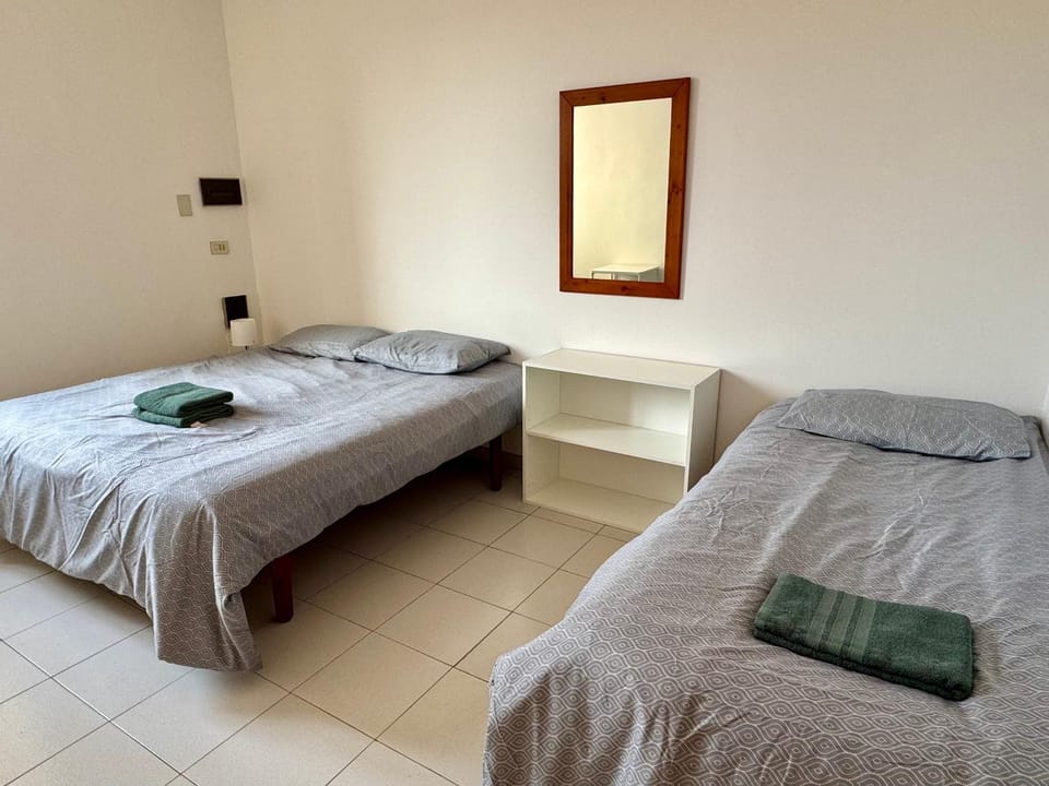 Photo of the whole room, Bedroom, towels