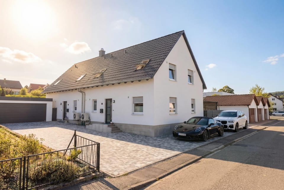 Facade/entrance, Street view, Parking