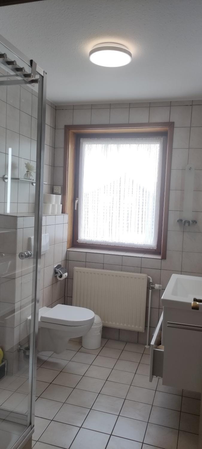 Bathroom, Living room