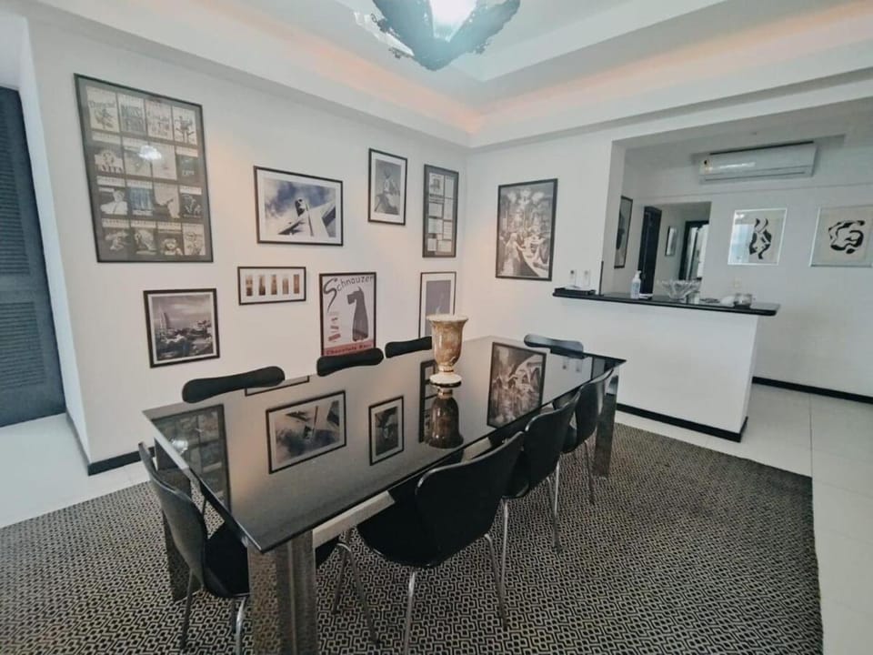 Dining area, air conditioner