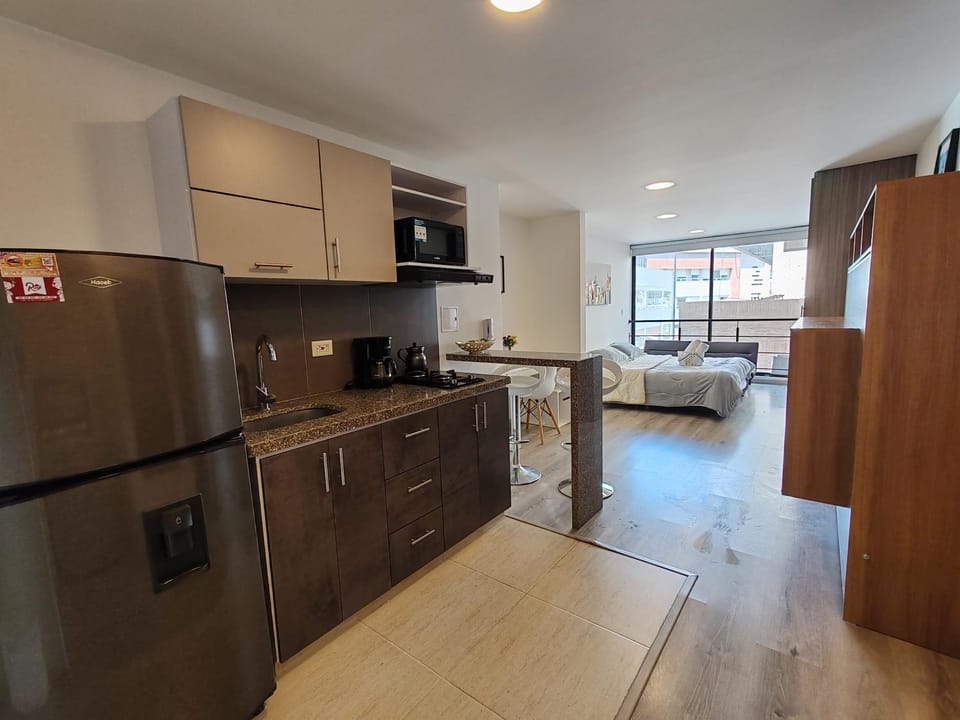 Living room, Dining area, minibar, oven