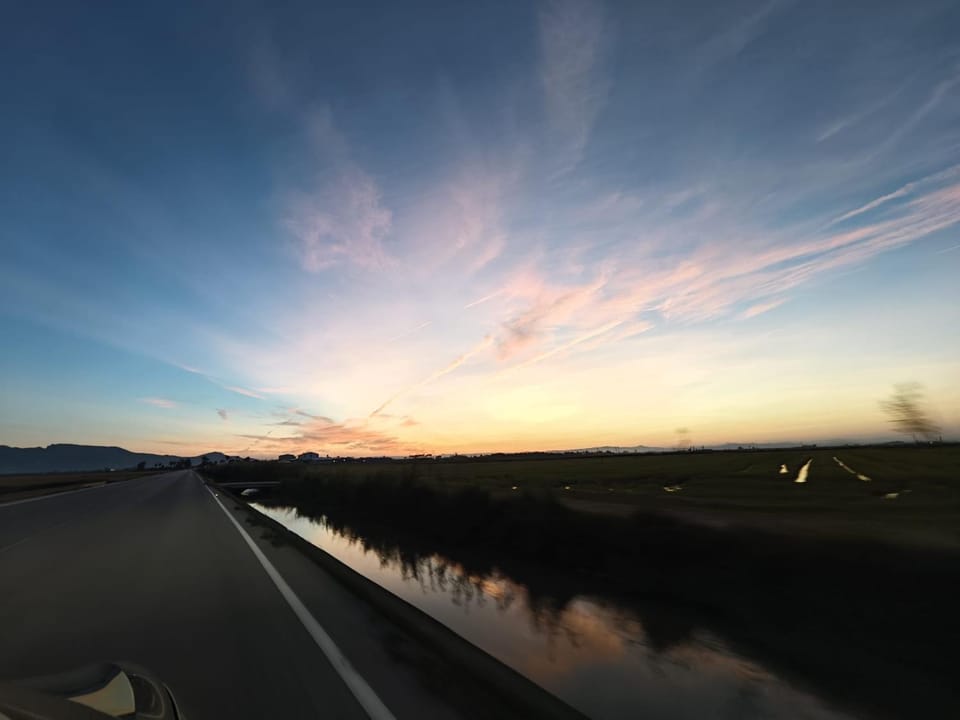 Natural landscape, Sunset