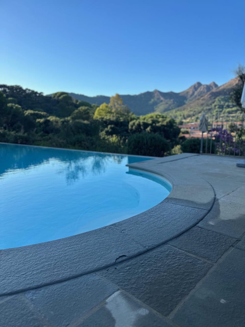 Nearby landmark, Natural landscape, Pool view, Swimming pool