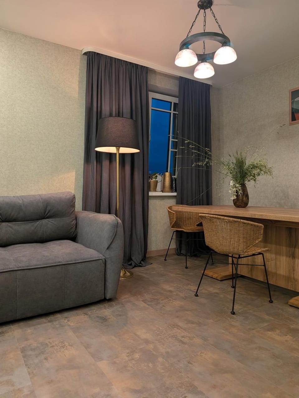 Living room, Seating area, Dining area