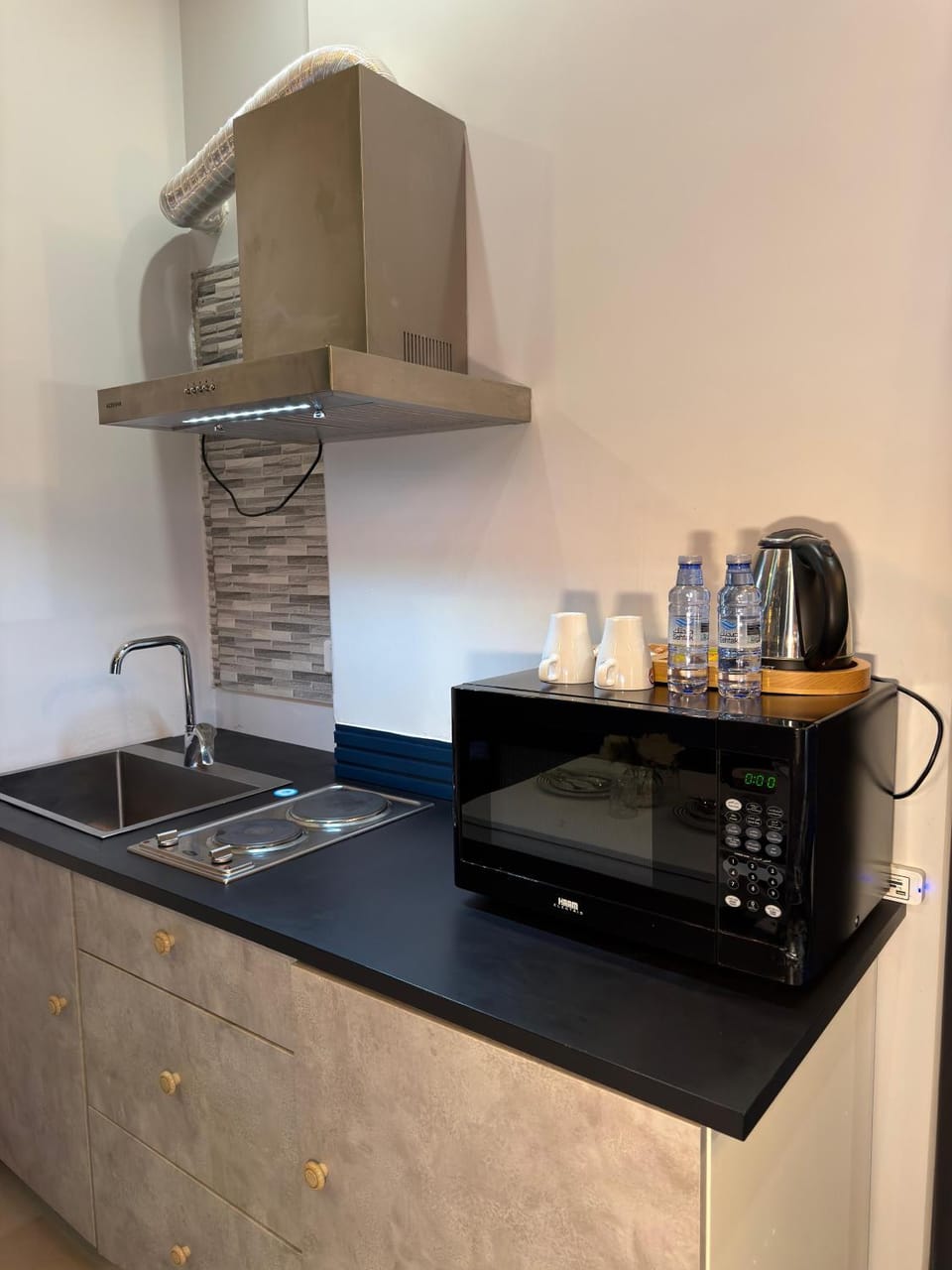 Coffee/tea facilities, Kitchen or kitchenette, minibar, stove