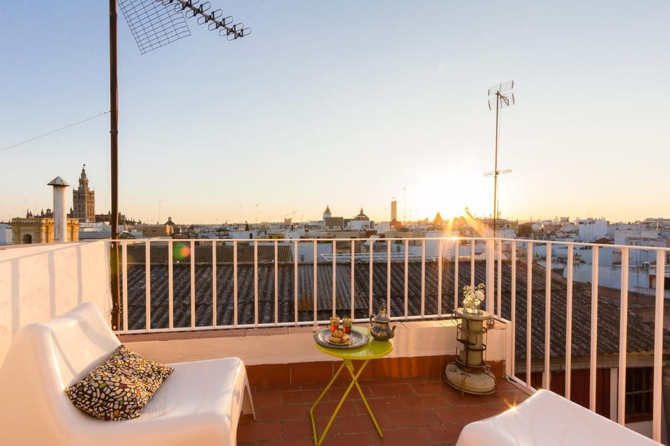 View (from property/room), Balcony/Terrace, Sunset