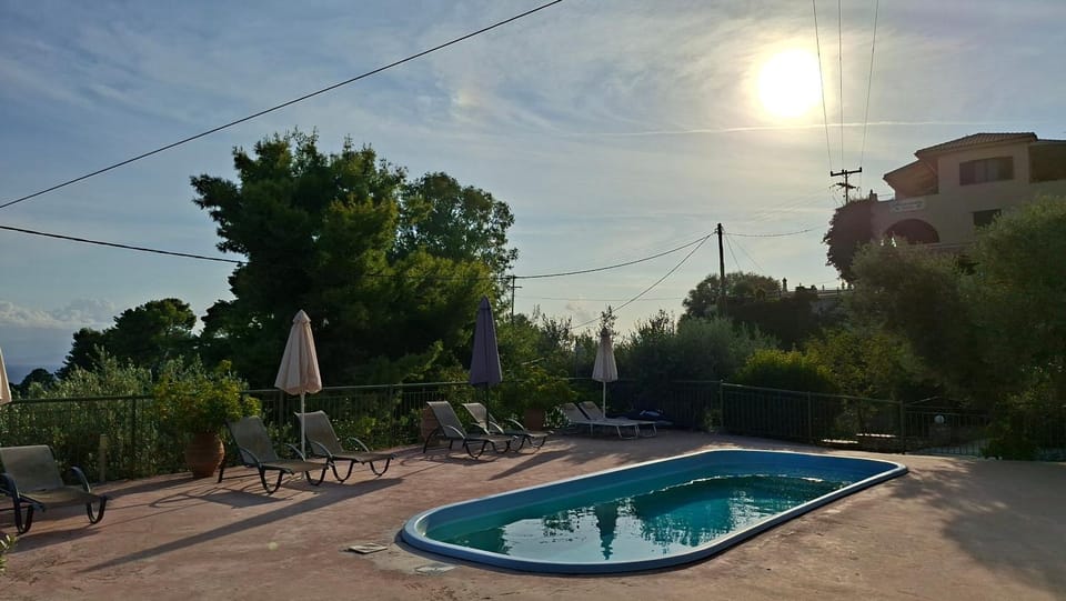 Day, Natural landscape, Summer, Garden, Garden view, Pool view, Swimming pool, sunbed