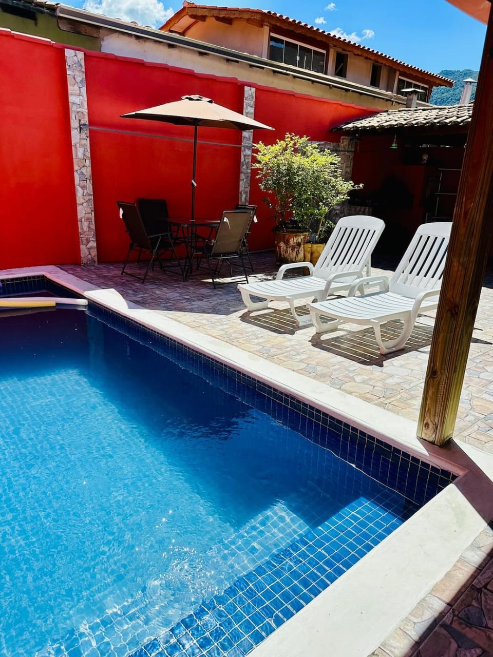 Property building, Patio, Day, Pool view