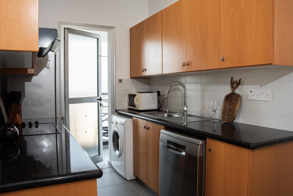 Kitchen or kitchenette, dishwasher