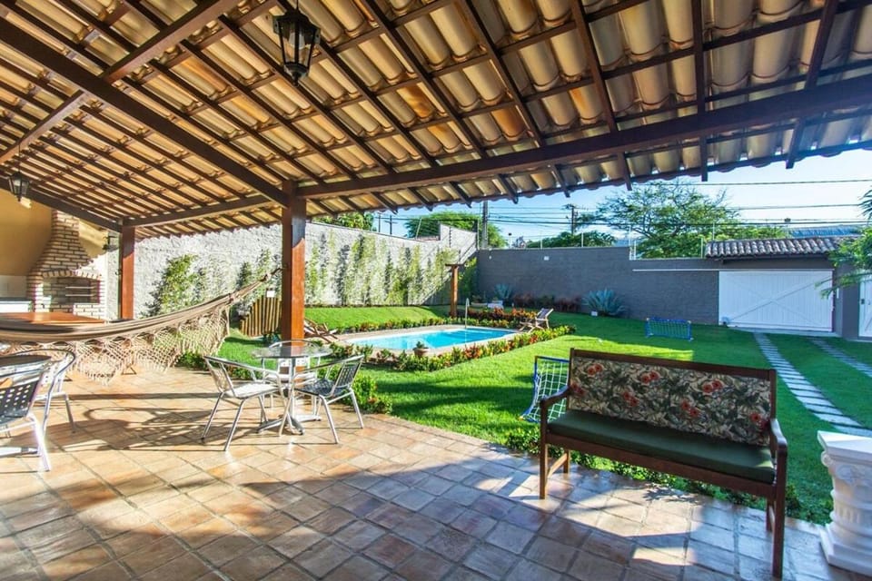 Patio, Day, Garden, Garden view, Pool view, Swimming pool, sunbed