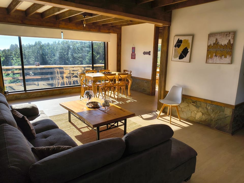 Property building, Living room, Dining area