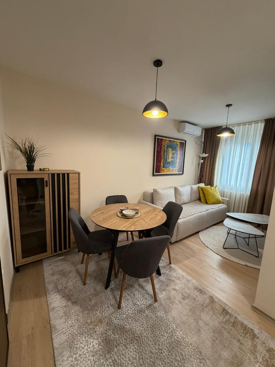 Living room, Seating area, Dining area
