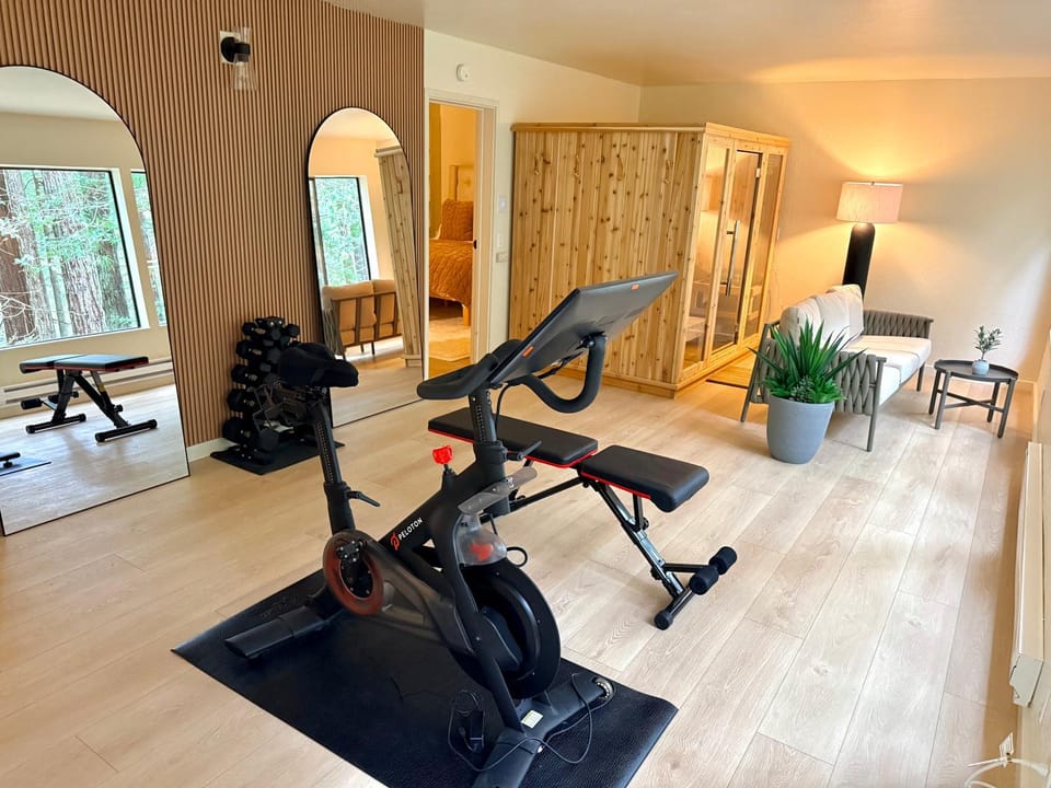 Serene Redwood Retreat with Sauna, Gym & Hot Tub House in Sonoma County