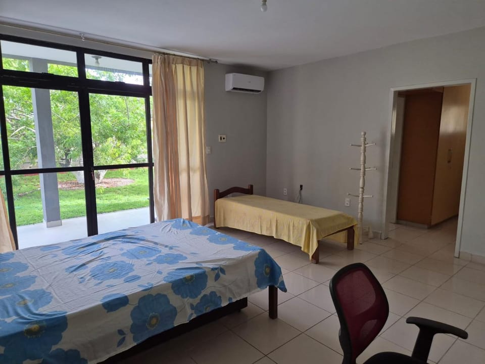 Photo of the whole room, Bedroom, air conditioner