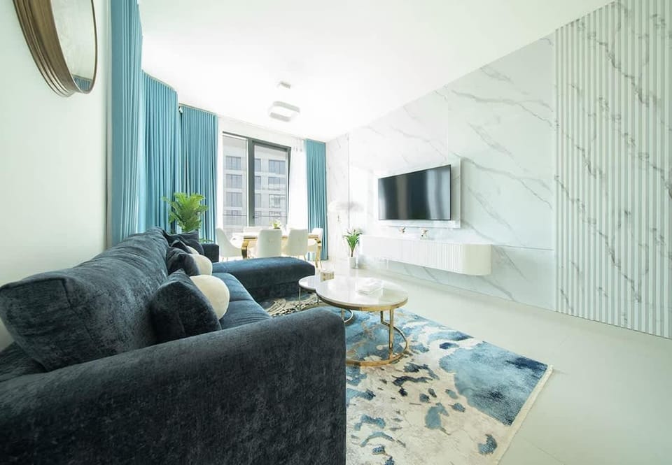Prime Beachfront 1-Bedroom Apartment - Blue Bay Walk Apartment in Sharjah