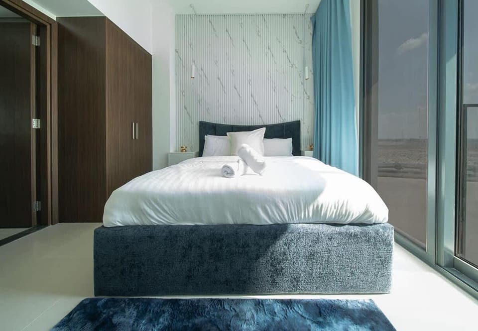 Prime Beachfront 1-Bedroom Apartment - Blue Bay Walk Apartment in Sharjah