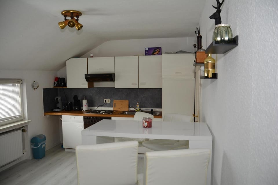 Kitchen or kitchenette, Dining area, stove