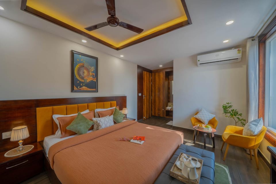 Bed, Bedroom, air conditioner