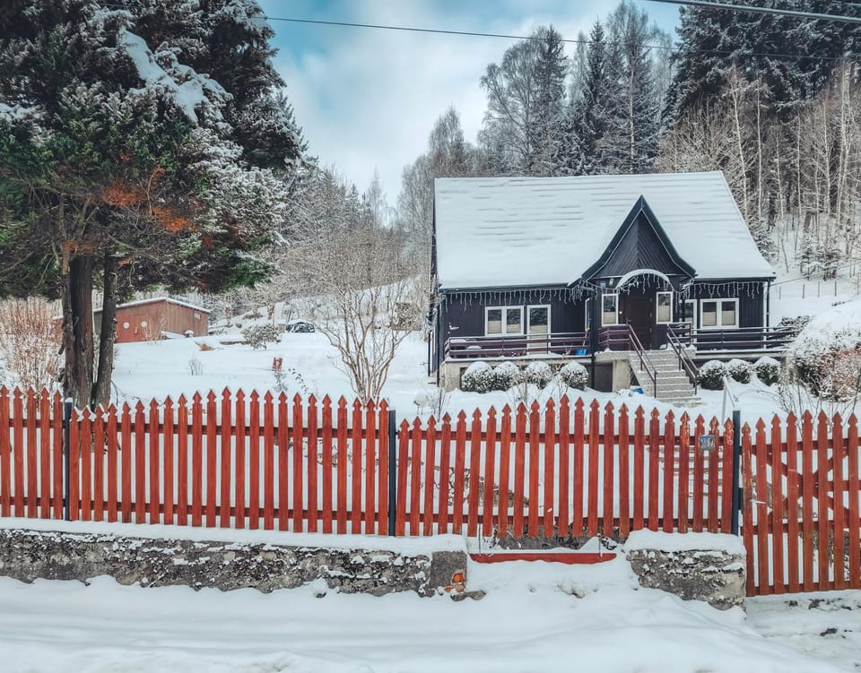 Property building, Day, Natural landscape, Winter
