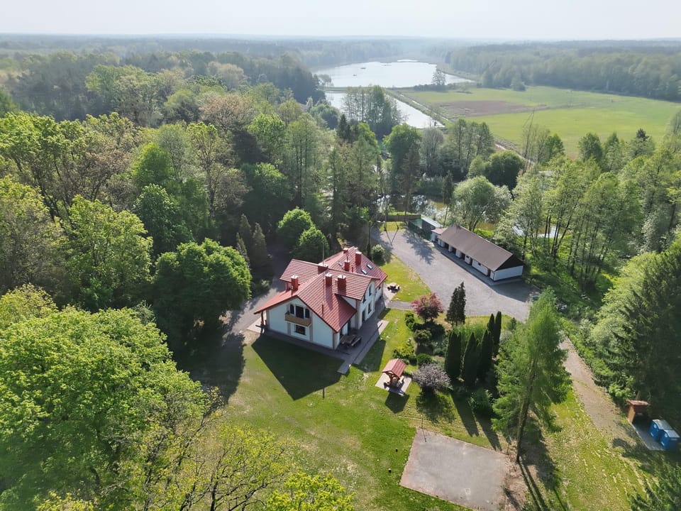Property building, Bird's eye view, Fishing, Garden view