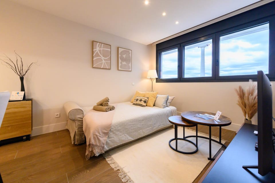 JES214B - Piso de lujo de 1 dormitorio con hermosas vistas a la ciudad - Alquiler temporal Apartment in Madrid