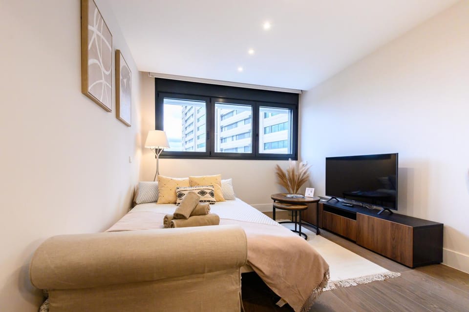 JES214B - Piso de lujo de 1 dormitorio con hermosas vistas a la ciudad - Alquiler temporal Apartment in Madrid