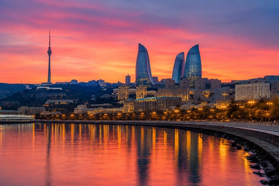 Nearby landmark, Day, Natural landscape, City view, Sunrise, Sunset