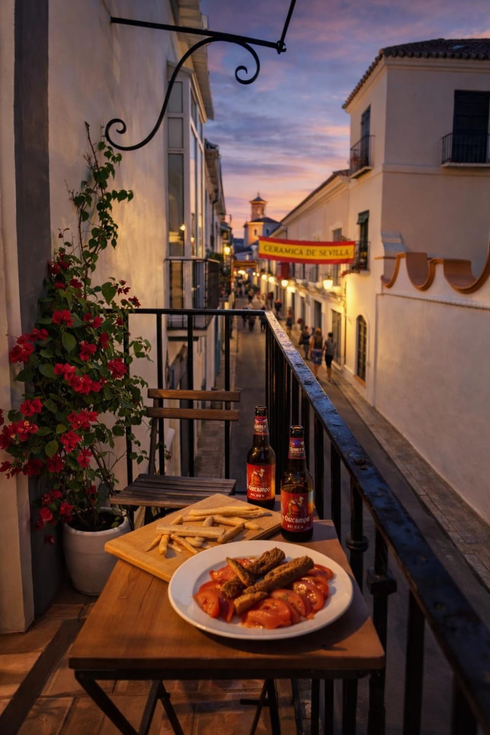 View (from property/room), Balcony/Terrace, Dinner