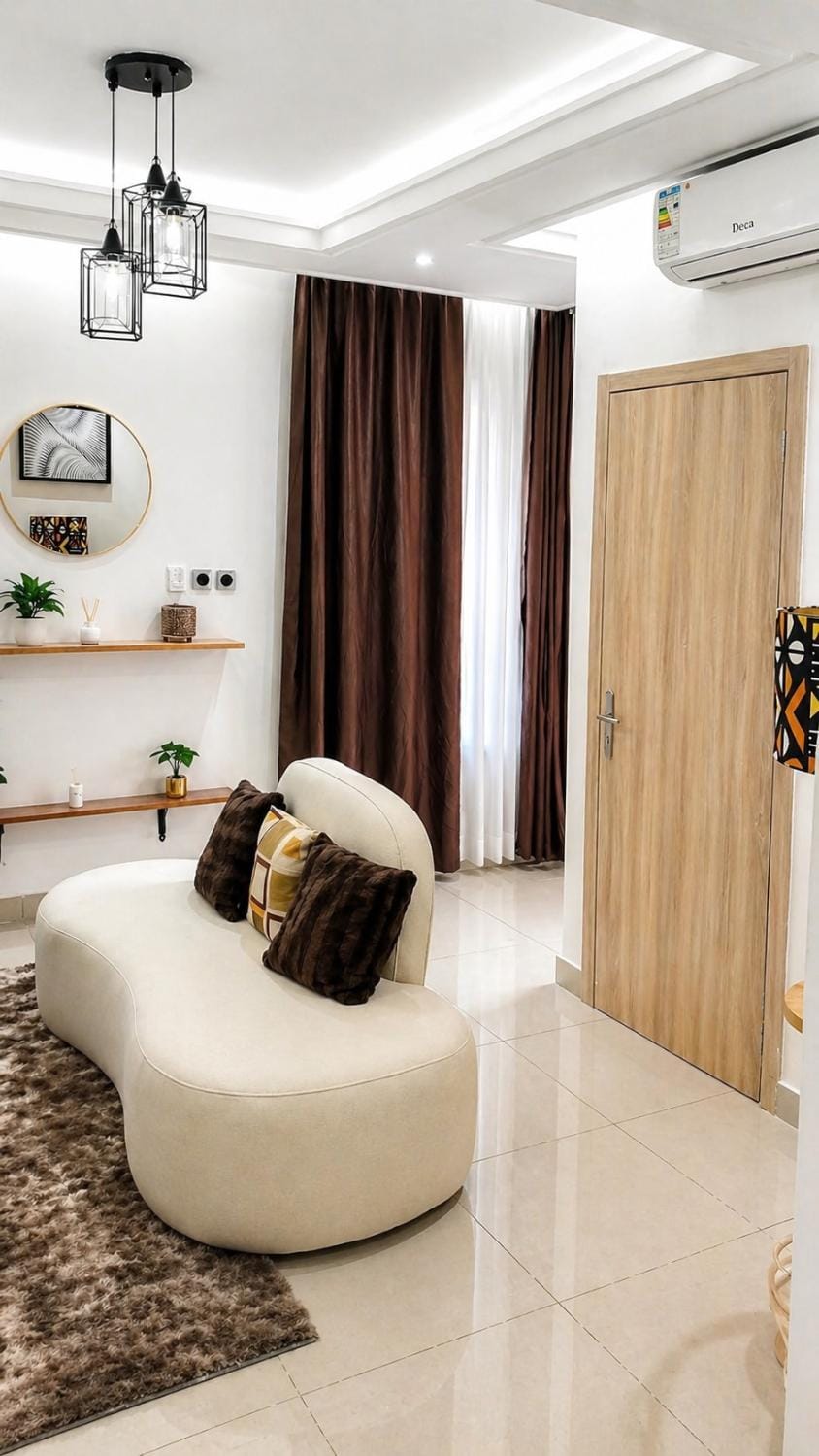 Living room, Seating area, air conditioner