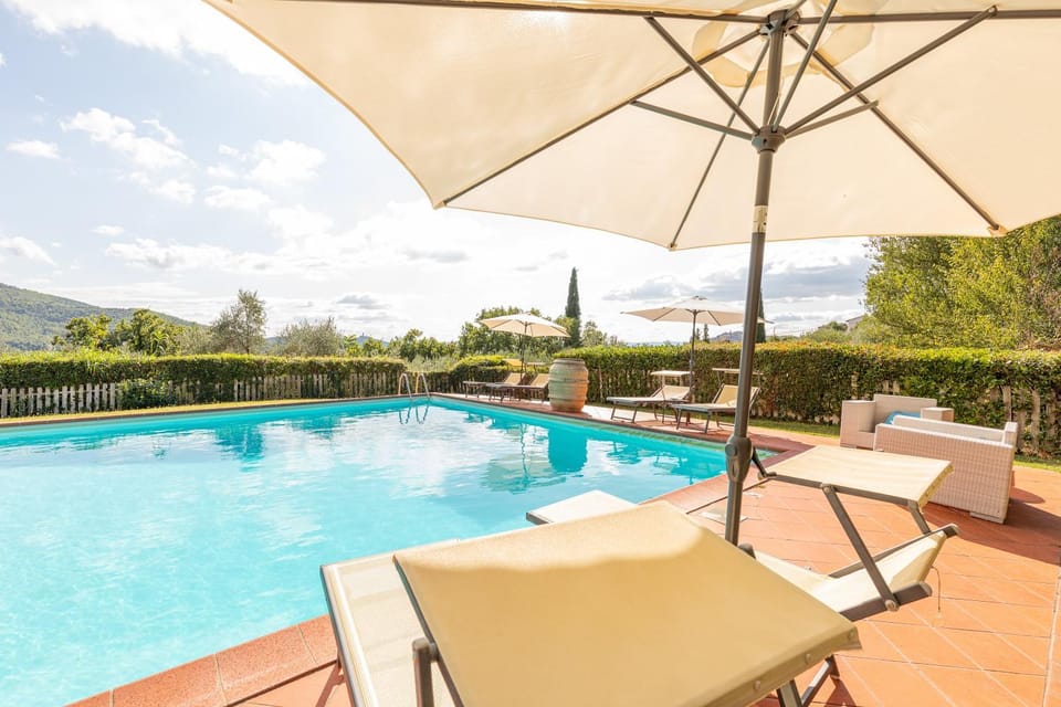 Property building, Living room, Swimming pool