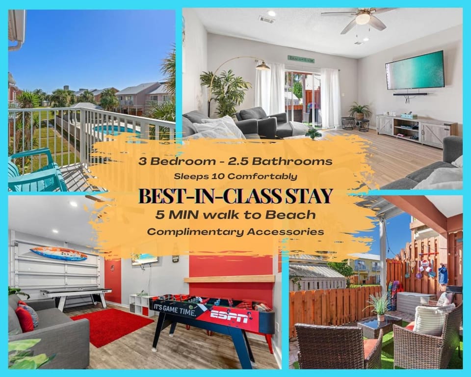 5 Min Walk to Beach, Pool, Loaded Game Room ! House in Miramar Beach