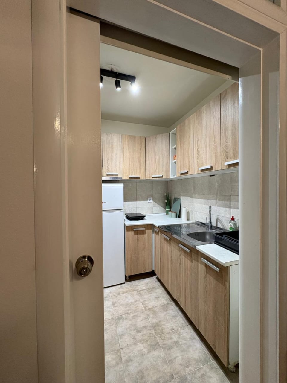 Kitchen or kitchenette, stove, kitchen