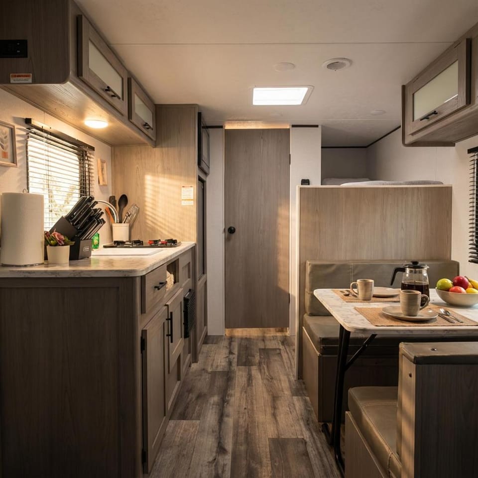 Kitchen or kitchenette, Dining area, stove