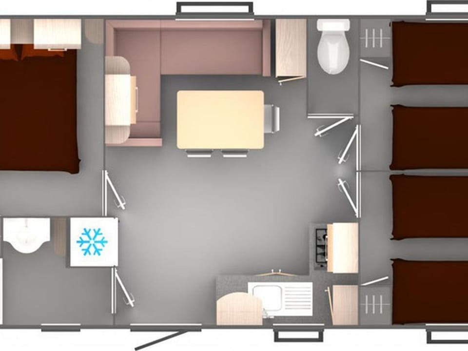 Mobil-home 6 Pers avec Terrasse à Axat - API-1-52-973 Campground/ 
RV Resort in Occitanie