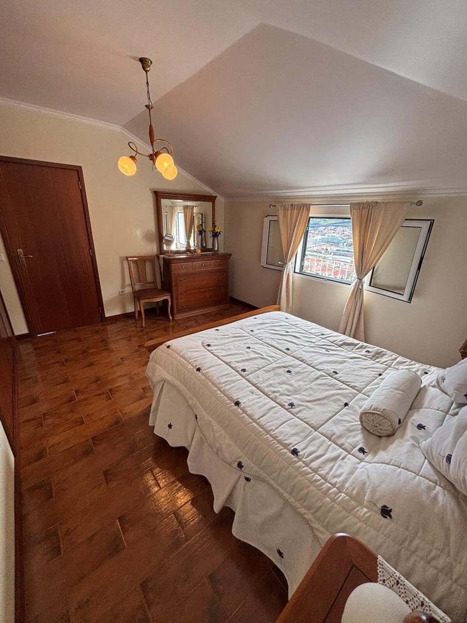 Bed, View (from property/room), Bedroom, Mountain view, wardrobe