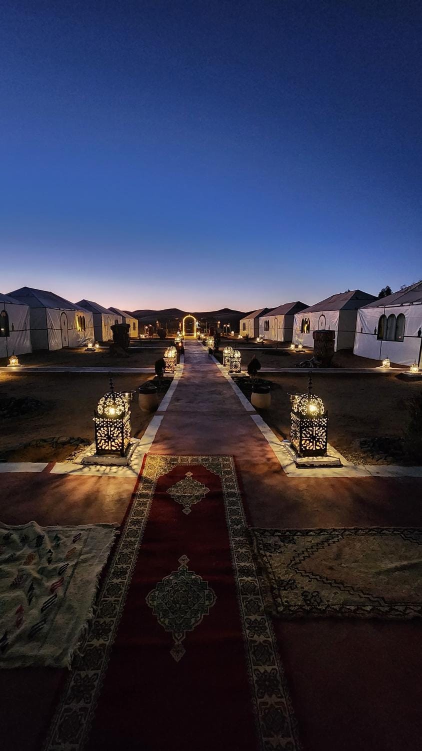 sahara desert camp Luxury tent in Morocco