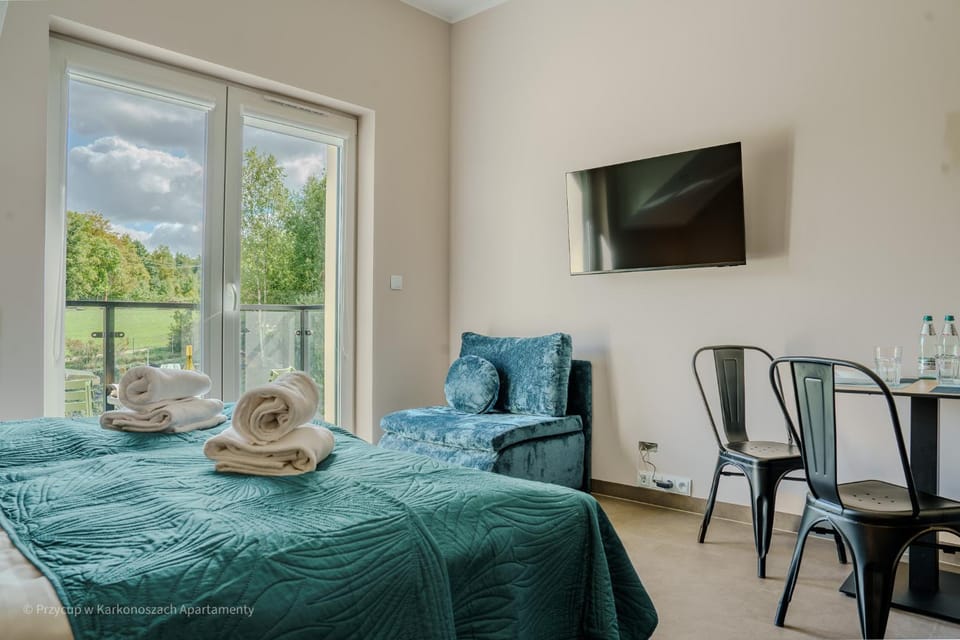 Bed, TV and multimedia, Living room, Photo of the whole room, Seating area, Bedroom, towels